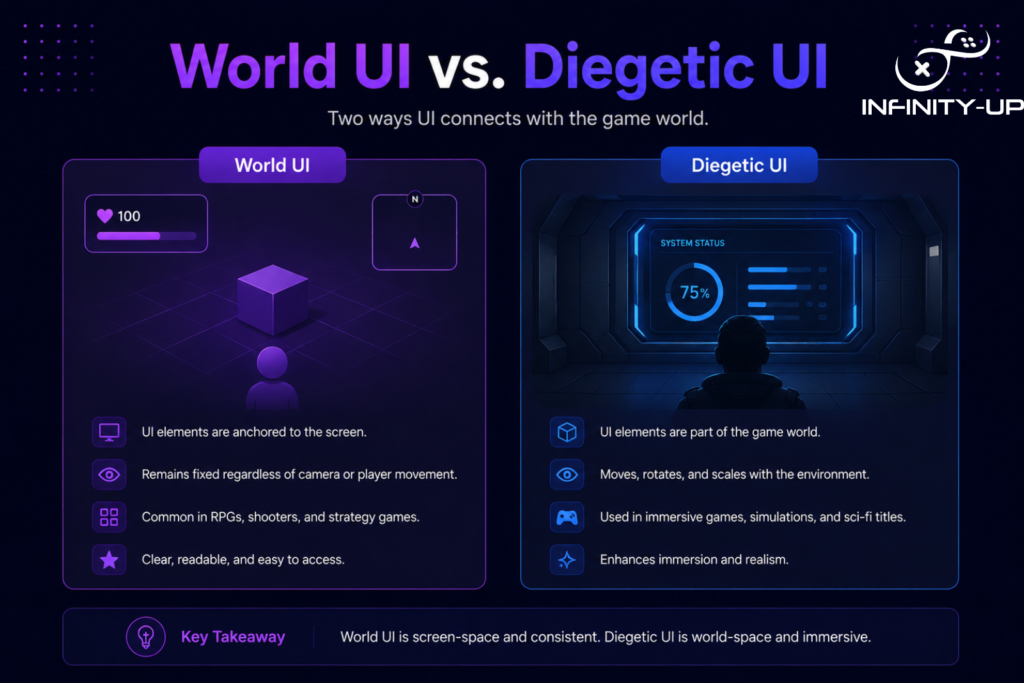 World UI vs. Diegetic UI