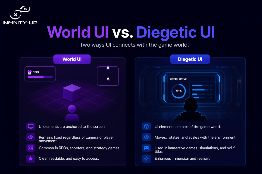 World UI vs. Diegetic UI